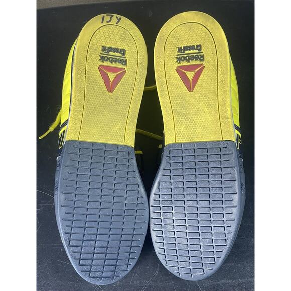 Reebok Shoes Mens 11.5 Black Yellow Crossfit Forging‎ Elite Fitness Adult